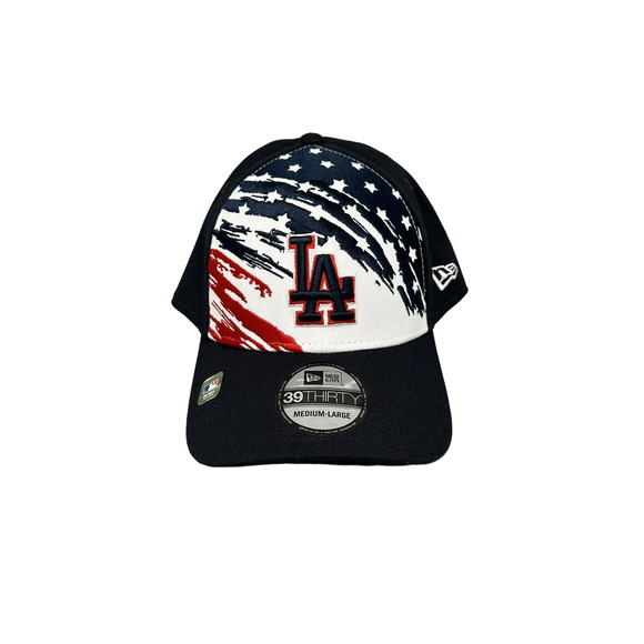 New Era 39thirty Los Angeles Dodgers 2022 Stars & Stripes 4th of July  Sz M/L - Picture 1 of 5